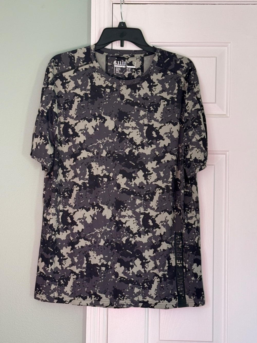 5.11 Tactical Black and Tan Digital Camo Performance Shirt